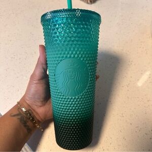 Starbucks Teal Studded Tumbler
